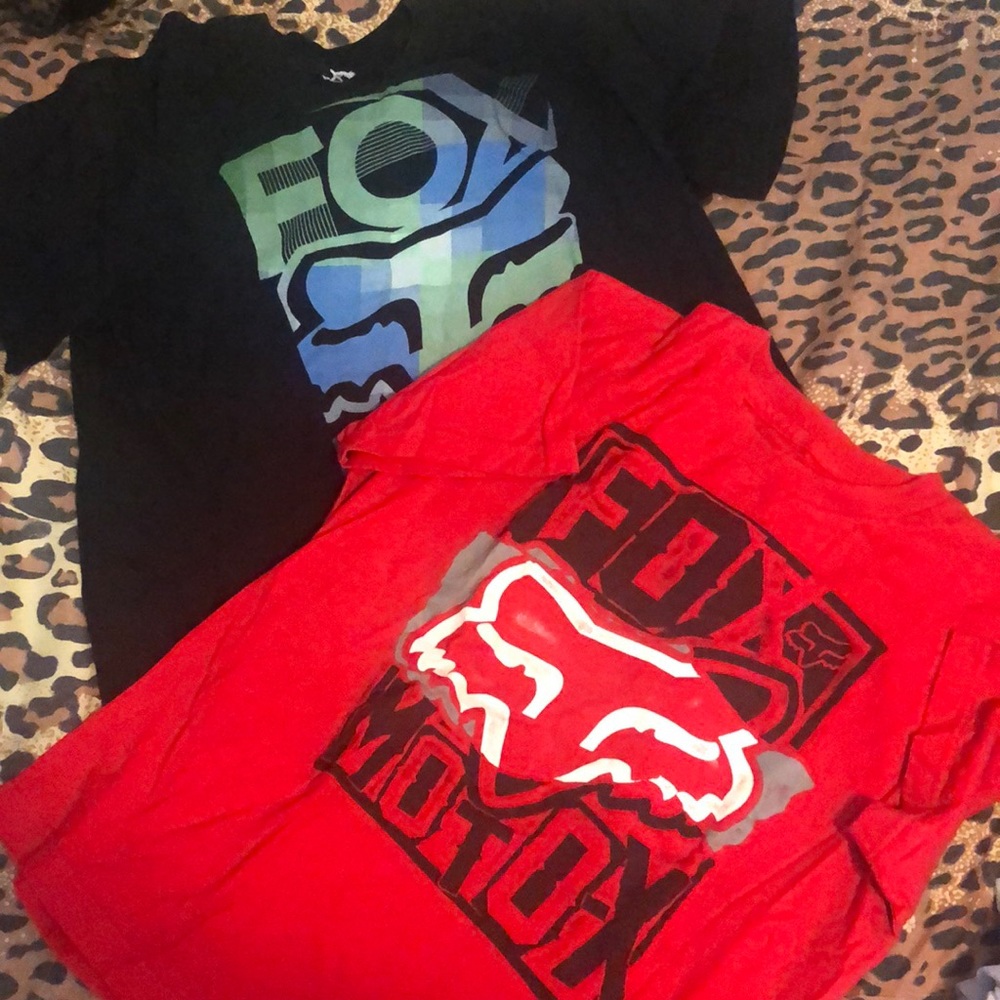 Fox T-shirts boys x-large Red and Black